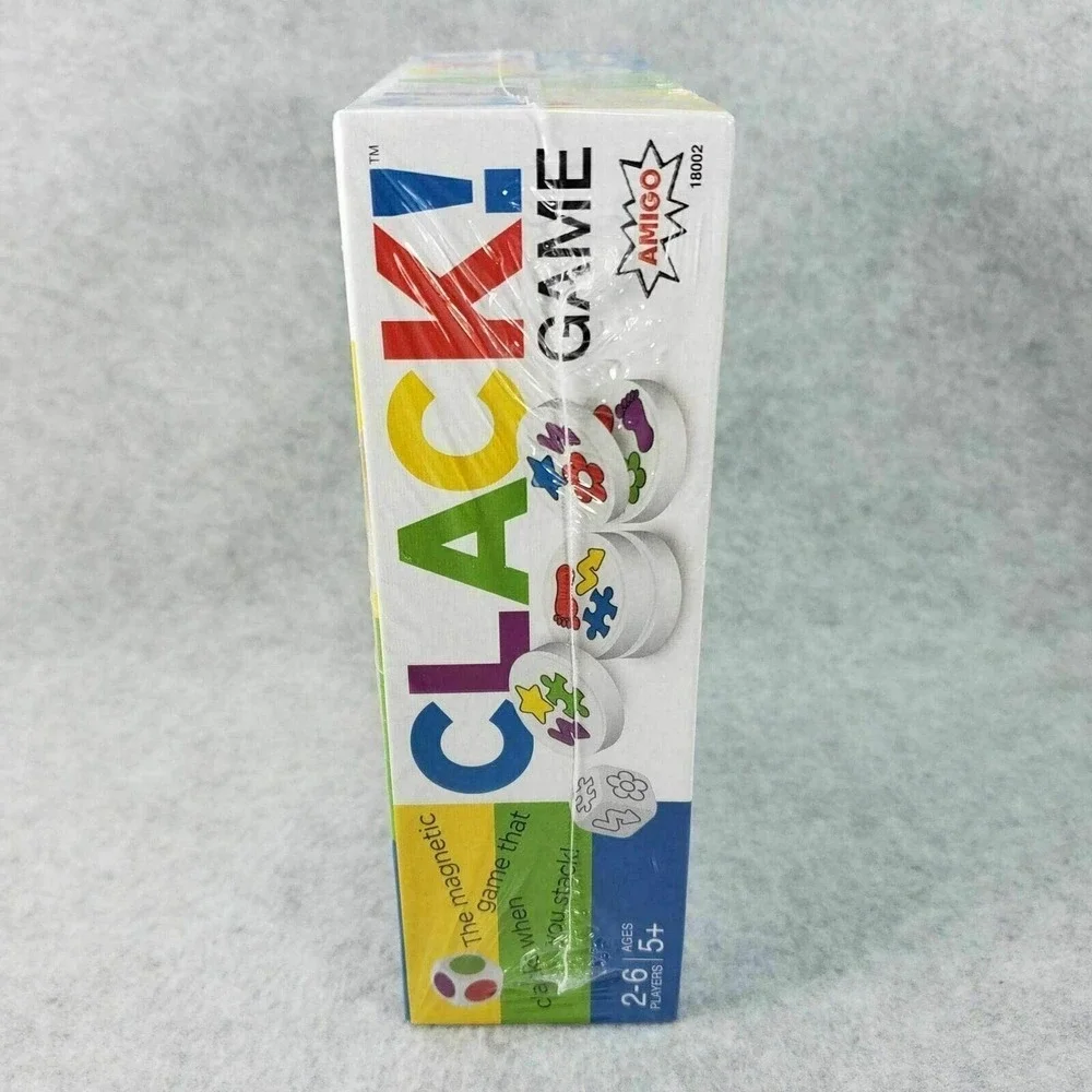 Clack Game Kids Family Fun Night Magnetic Stacking Disks Activity‎ Amigo New